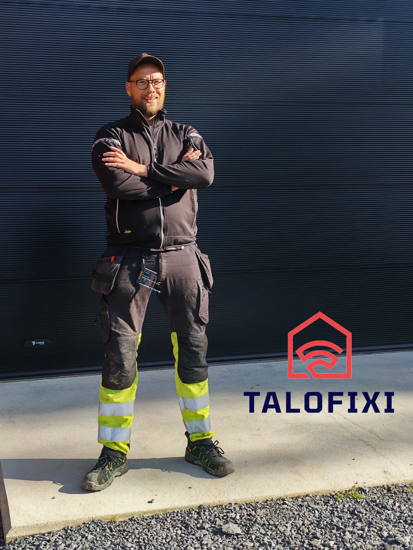 Juha Puska, TaloFixin yrittäjä, työmaalla